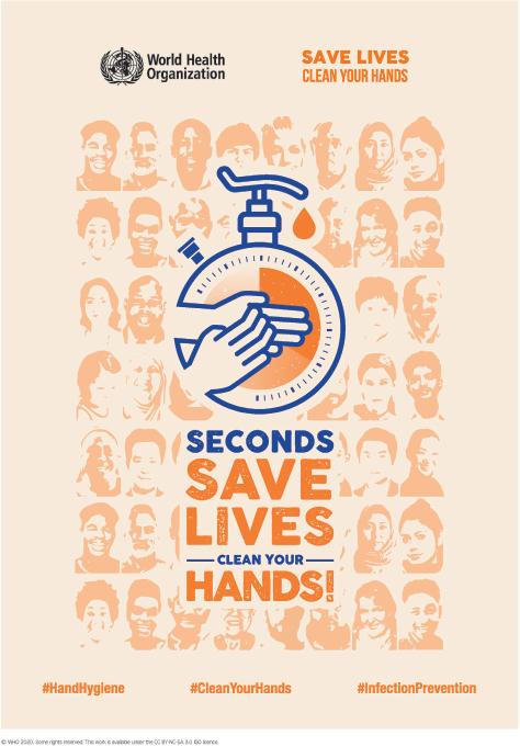 ‘seconds Save Lives Clean Your Hands The 5 May 2021 World Health Organizations Save Lives